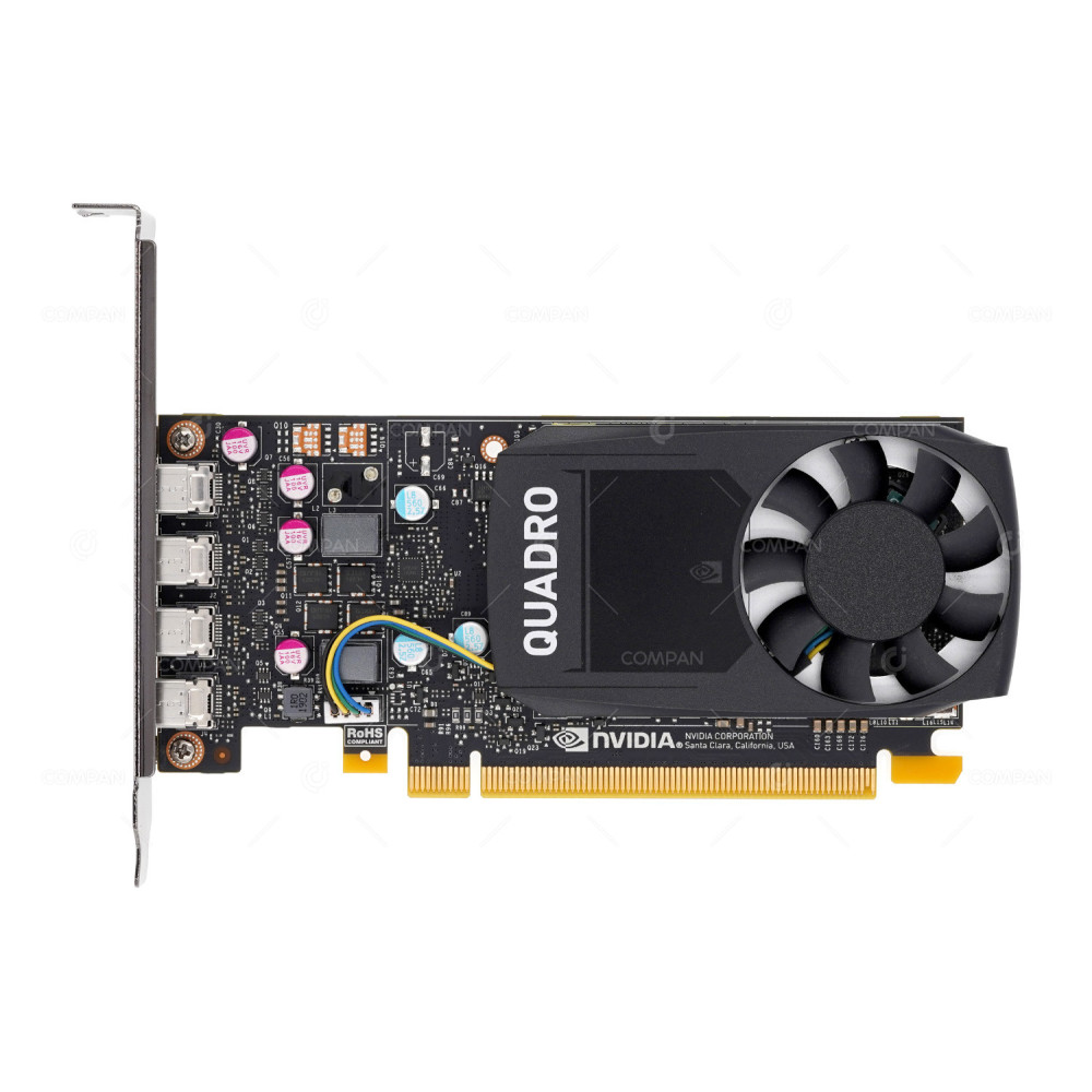 L21968-001 HP NVIDIA QUADRO P620 2GB GDDR5 PCIE 3.0 X16 4X MINI DISPLAY PORT